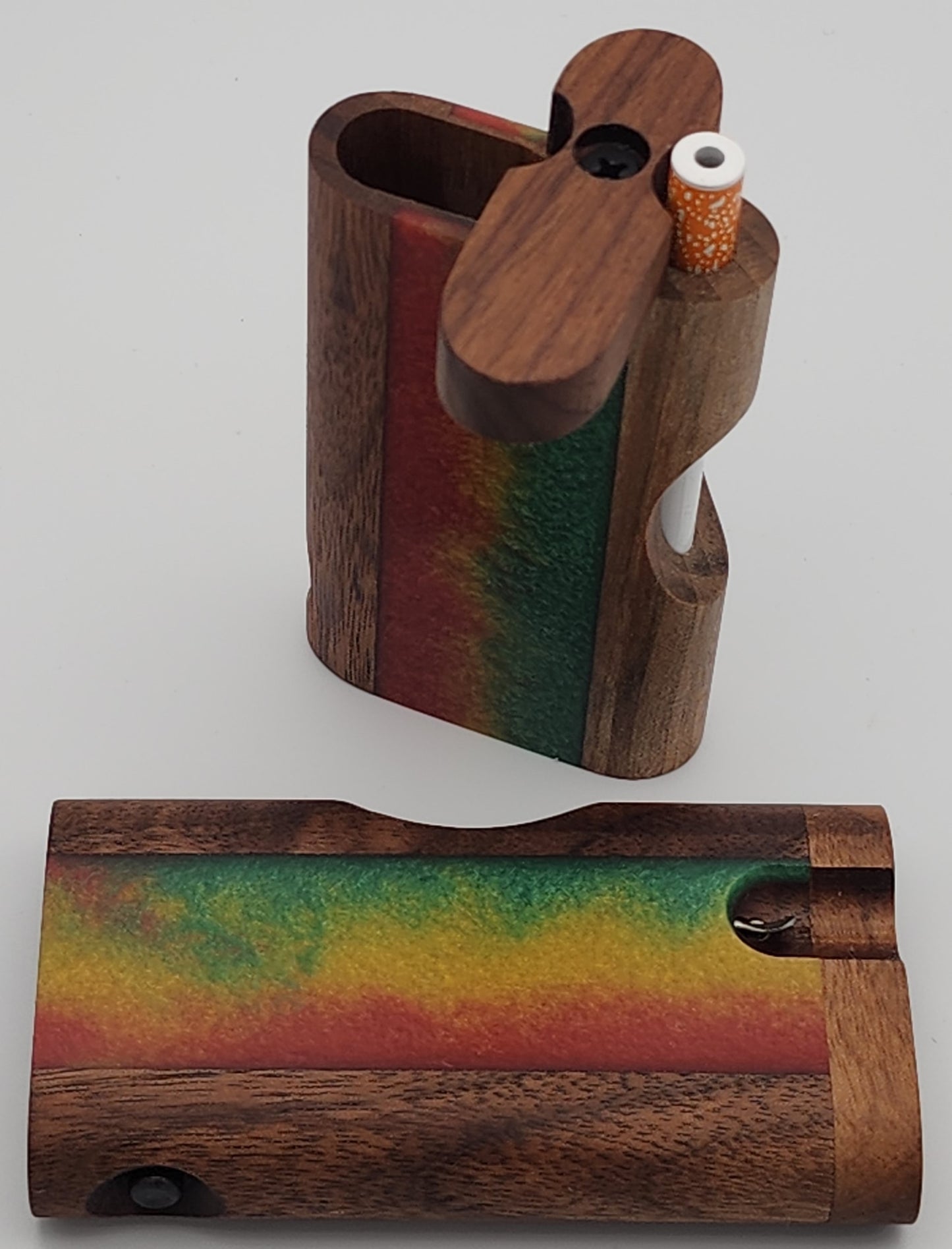 Zombieboxx Dugouts - UltimateZ - Premium Black Walnut - Rasta Resin Epoxy