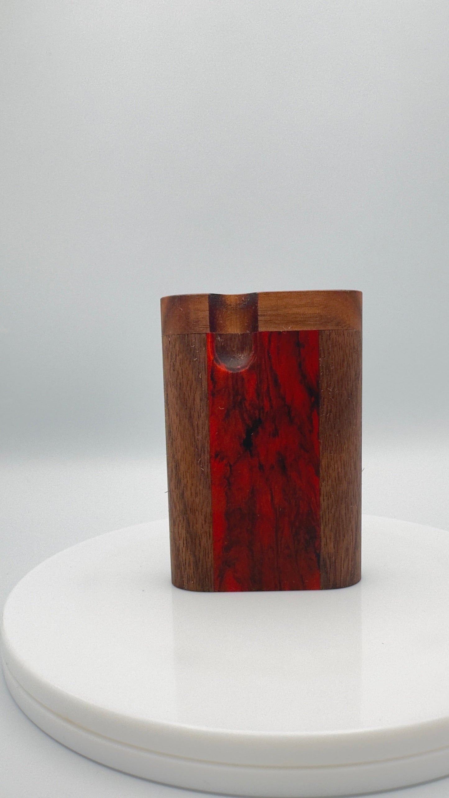 Zombieboxx Dugouts - Midz - Short - Premium Black Walnut -Blood Red Resin Epoxy