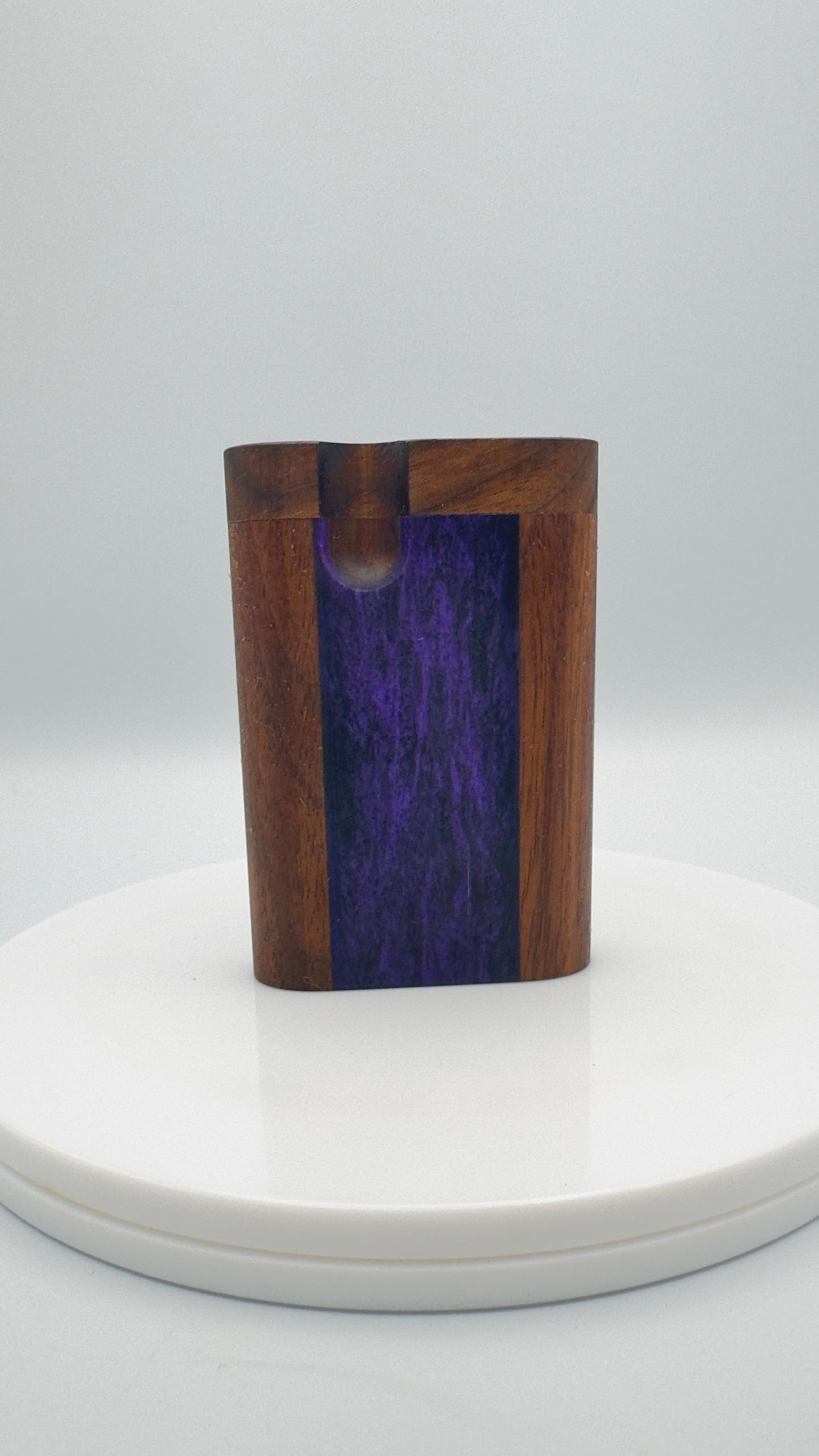 Zombieboxx Dugouts - MidZ - Short - Premium Black Walnut - Purple Epoxy Resin