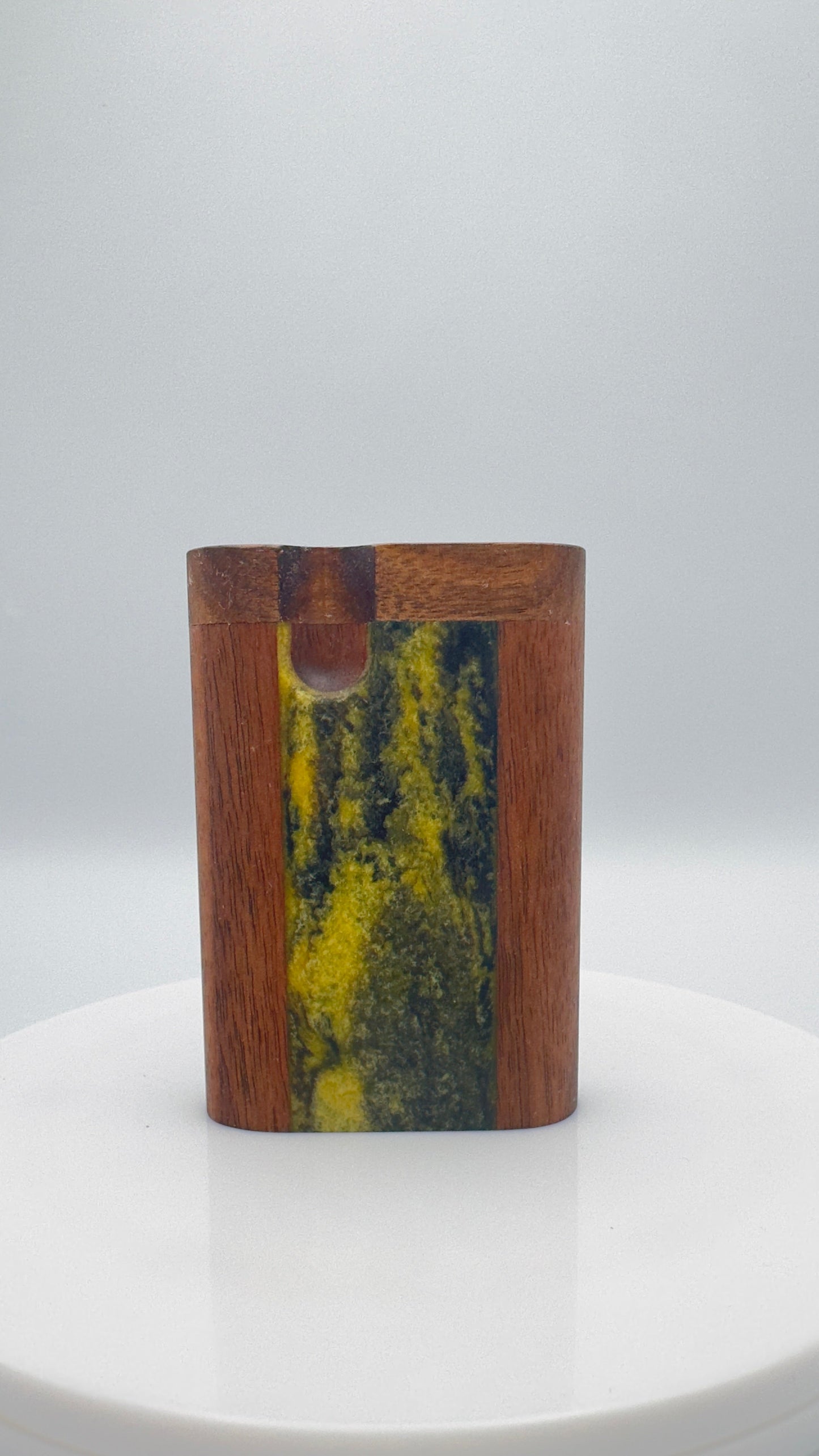 Zombieboxx Dugouts - Midz - Short - Premium Black Walnut - Black/Yellow Epoxy Resin